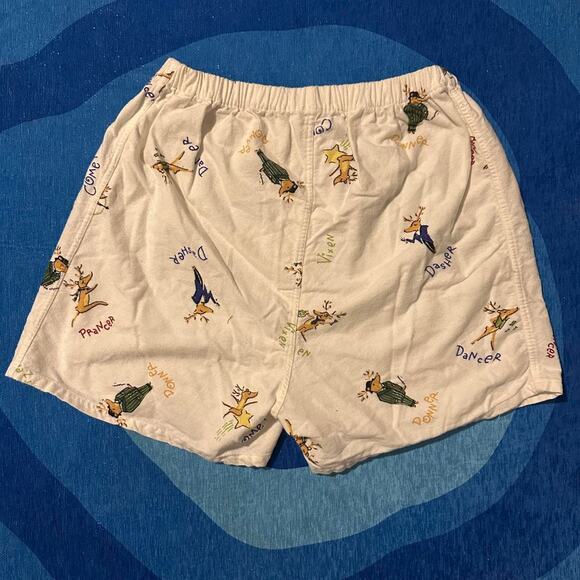 Vintage Pottery Barn Reindeer Print Boxer Shorts - Picture 5 of 5